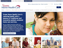 Tablet Screenshot of granehomehealth.com